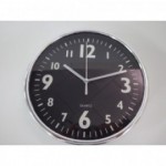 Reloj De Pared Cromado 20 cm
